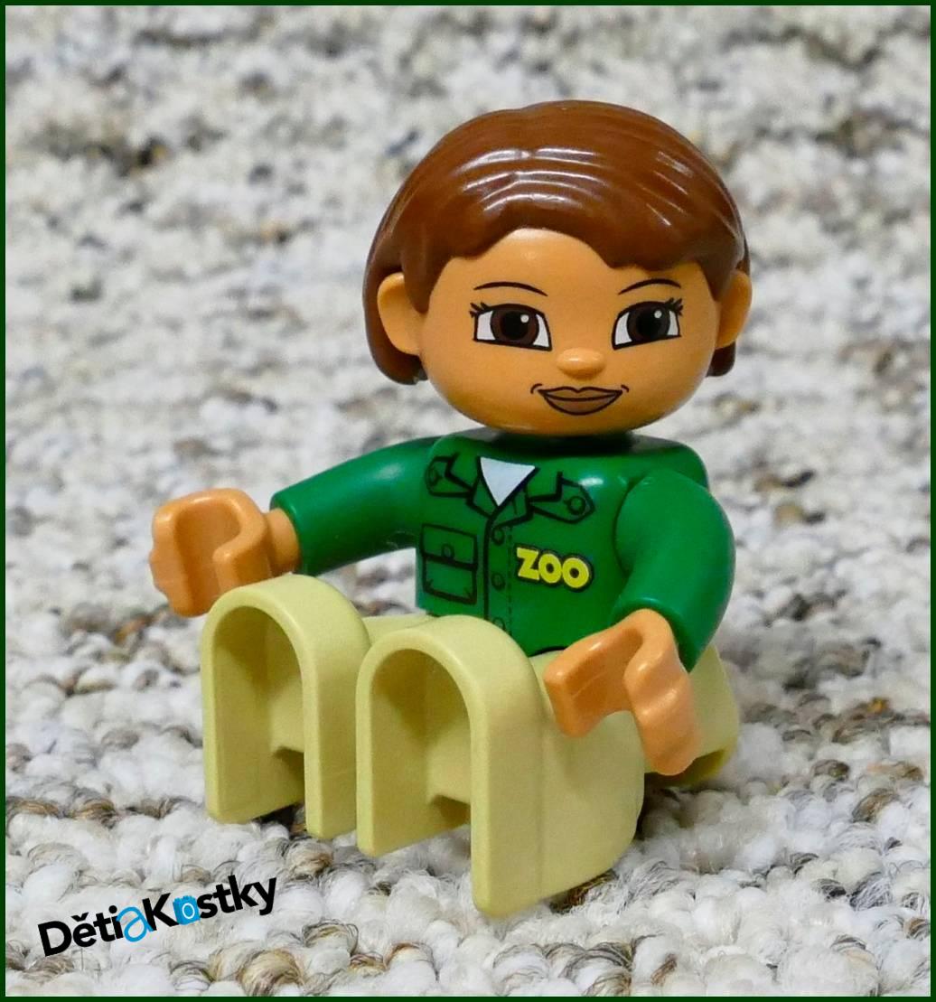 Lego® Duplo® Figurka Zoo Ošetřovatelka Béžovo/Zelená