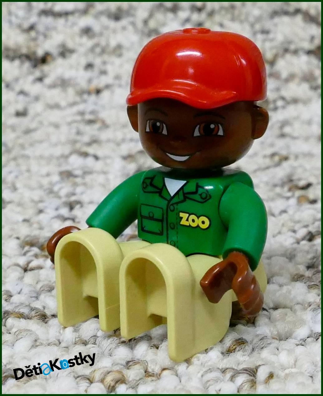 Lego® Duplo® Figurka Zoo Ošetřovatel Černoušek