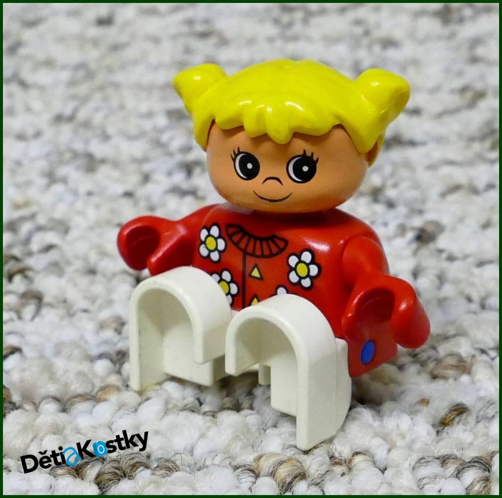 Lego® Duplo® Figurka Dítě Blond s Kytičkami