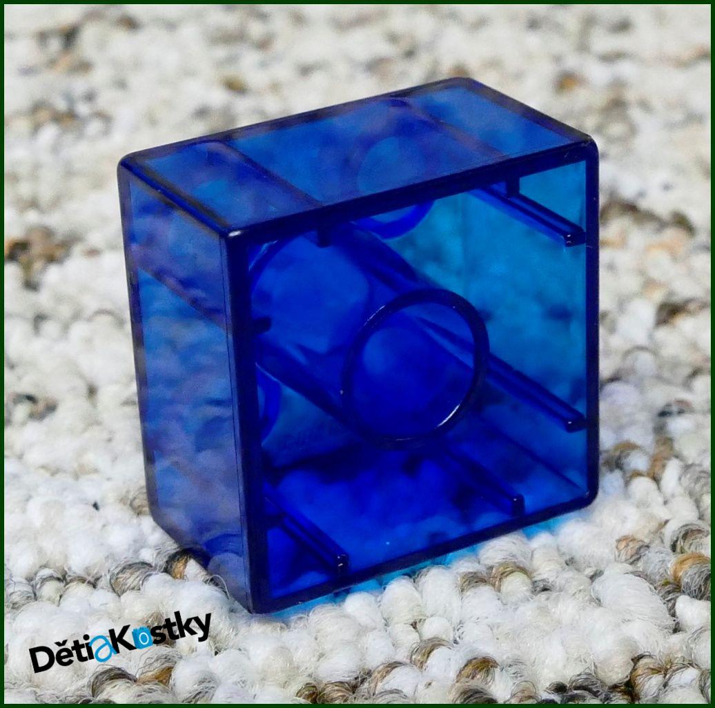 Lego® Duplo® Kostka 2x2 Průhledná Tmavě Modrá