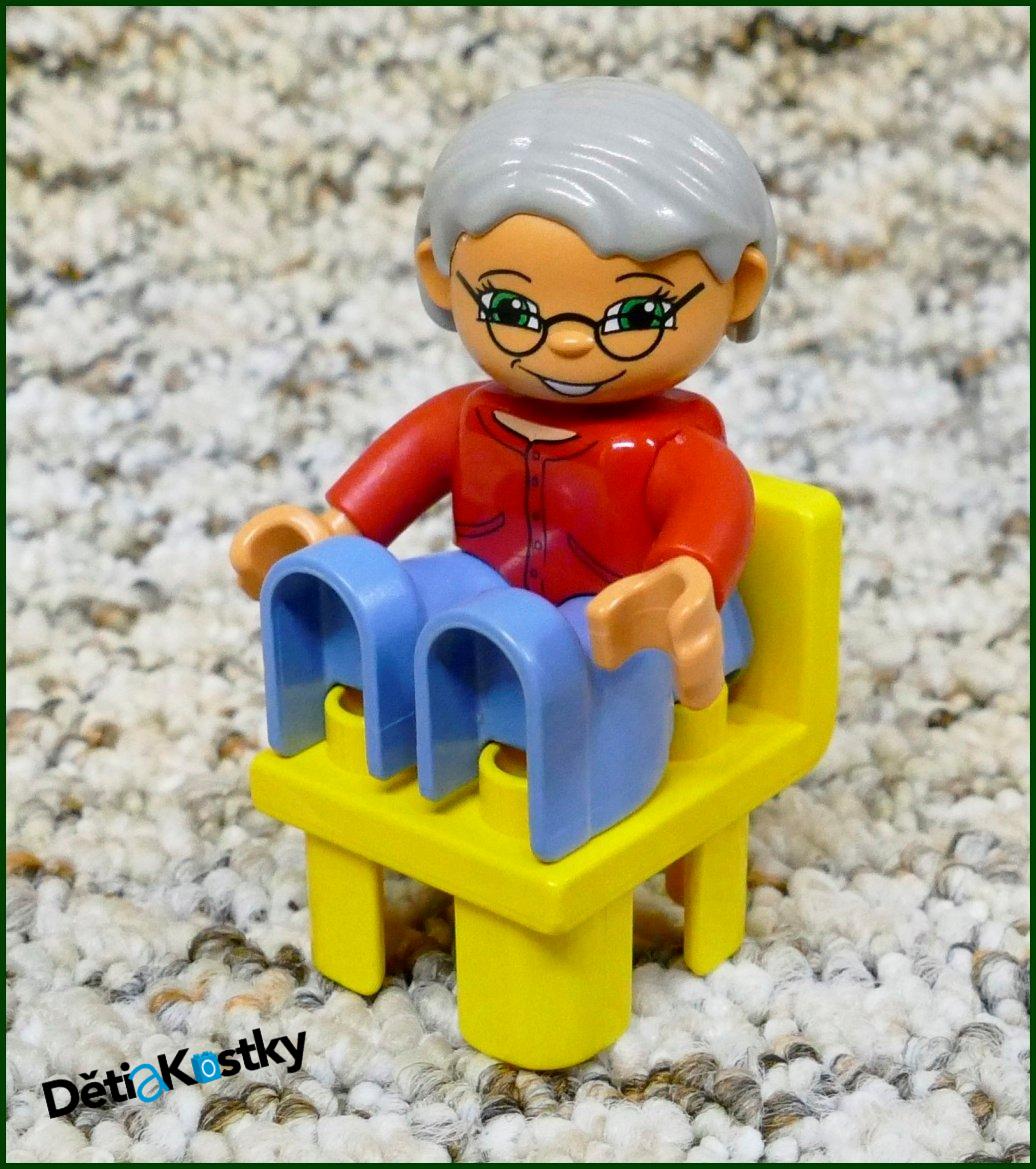 Lego® Duplo® Židlička Žlutá (Hranaté Opěradlo)