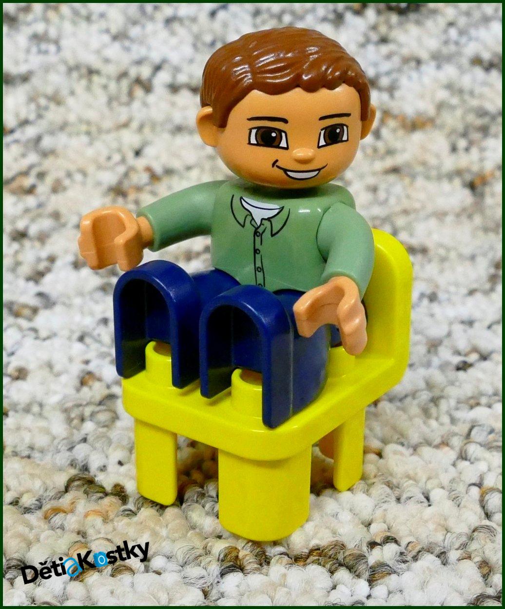 Lego® Duplo® Židlička Žlutá (Zaoblené Opěradlo)