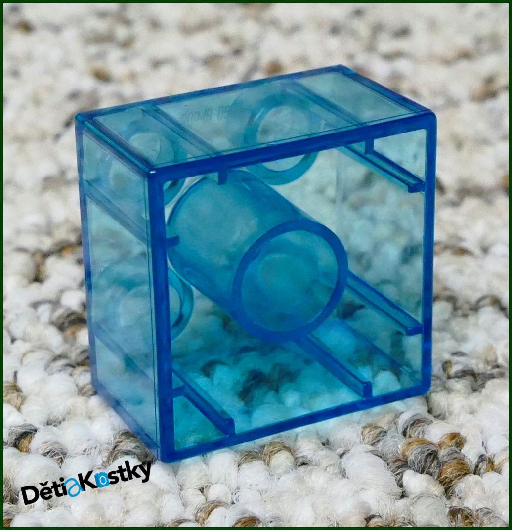 Lego® Duplo® Kostka 2x2 Průhledná Světle Modrá