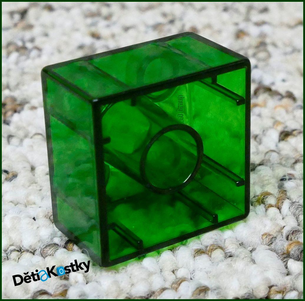 Lego® Duplo® Kostka 2x2 Průhledná Zelená