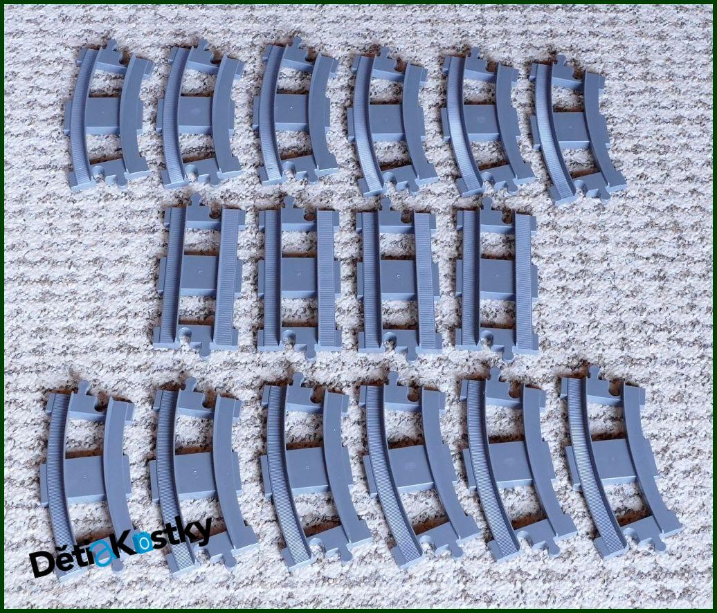 Lego® Duplo® Sestava Kolejí/Ovál (Novější Tmavě Šedá)