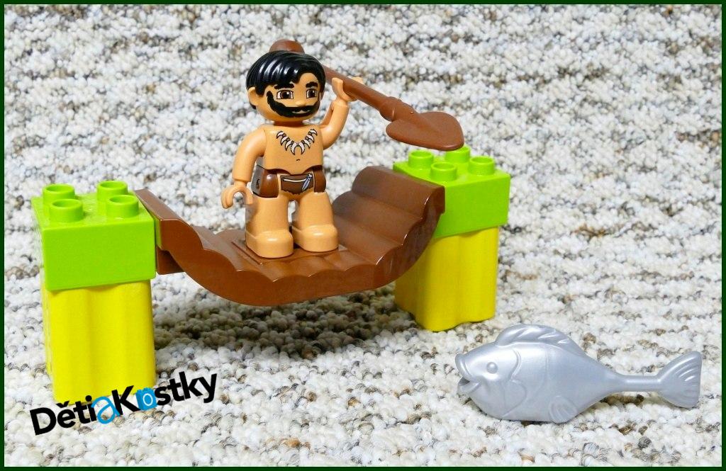 Lego® Duplo® Most z Klád Hnědý Novější (Kostky Limetka)
