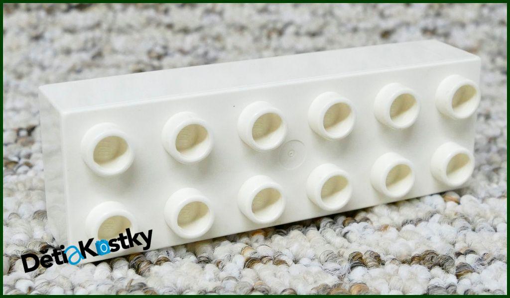 Lego® Duplo® Kostka 2x6 Bílá