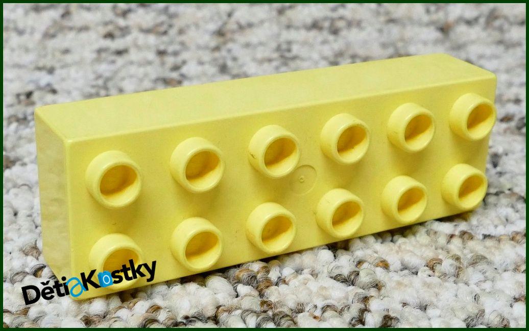 Lego® Duplo® Kostka 2x6 Světle Žlutá/Béžová