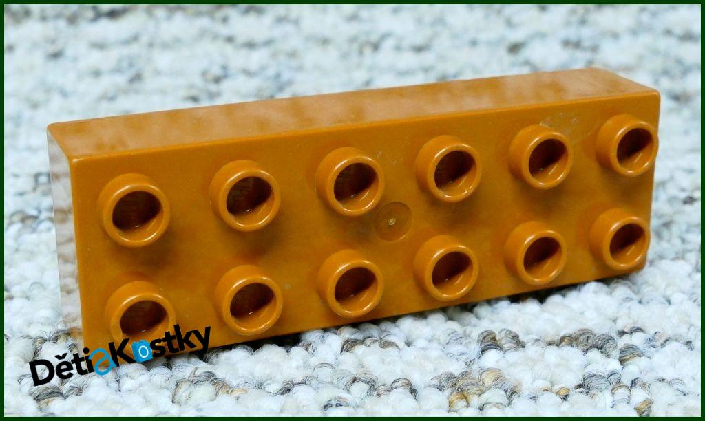 Lego® Duplo® Kostka 2x6 Světle Hnědá