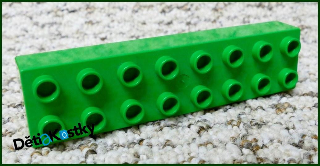 Lego® Duplo® Kostka 2x8 Světle Zelená
