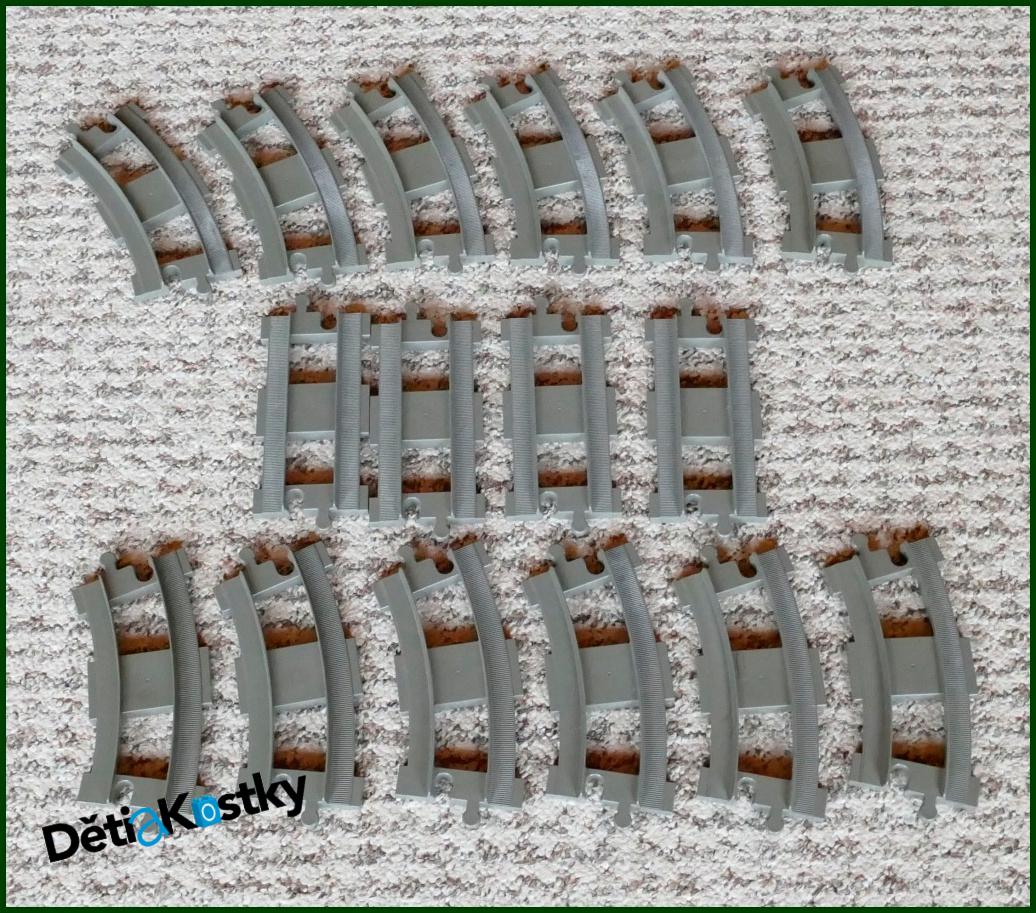 Lego® Duplo® Sestava Kolejí/Ovál (Starší Šedá)