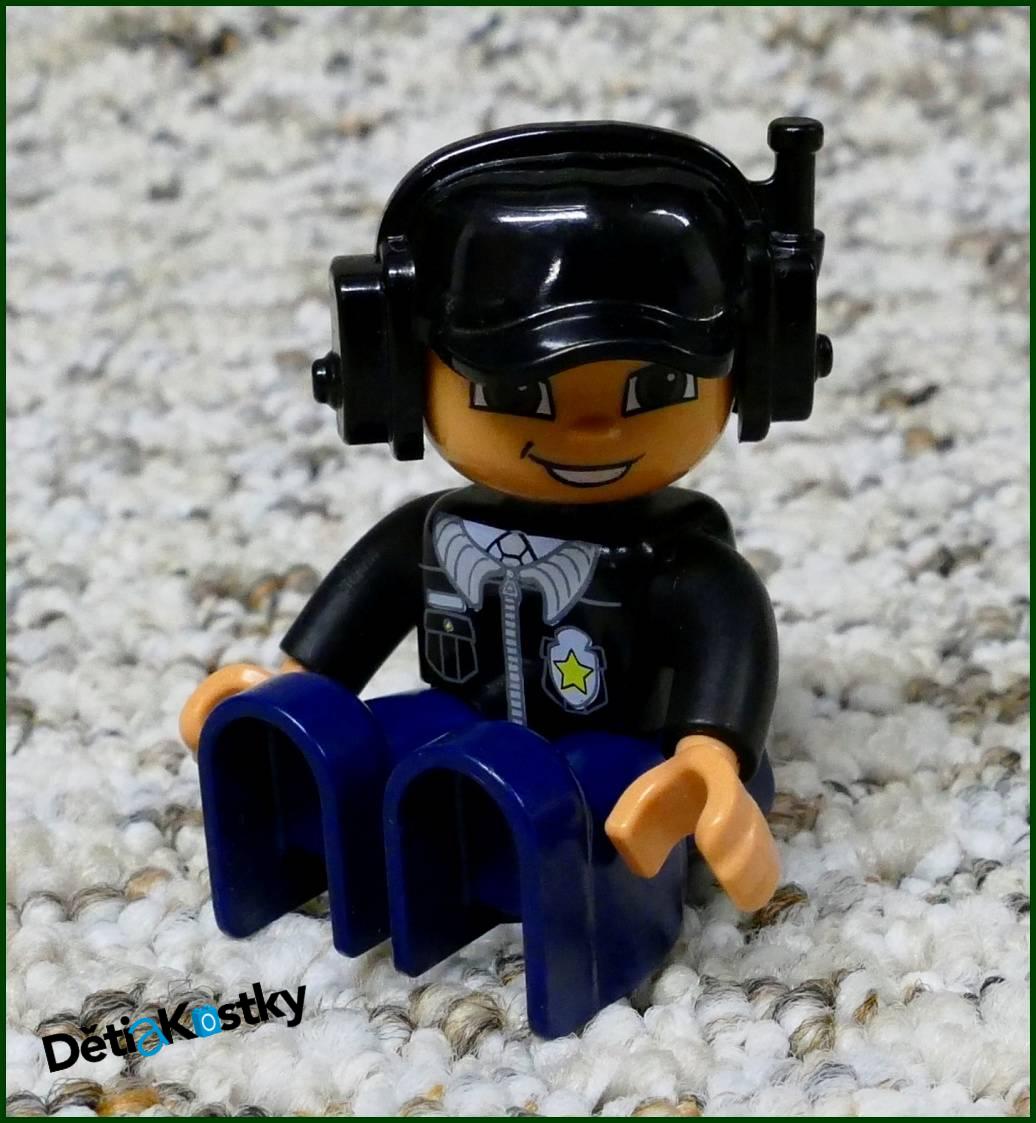 Lego® Duplo® Figurka Pilot Černý