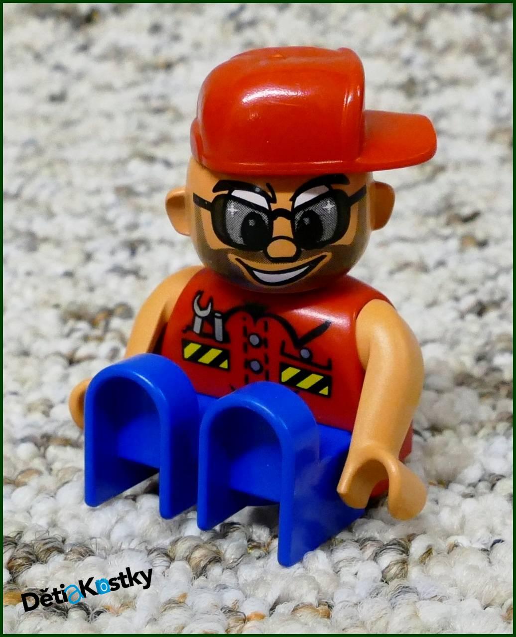 Lego® Duplo® Figurka Servisák - Červený Otočný Kšilt