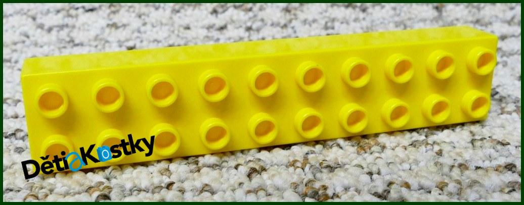 Lego® Duplo® Kostka 2x10 Žlutá