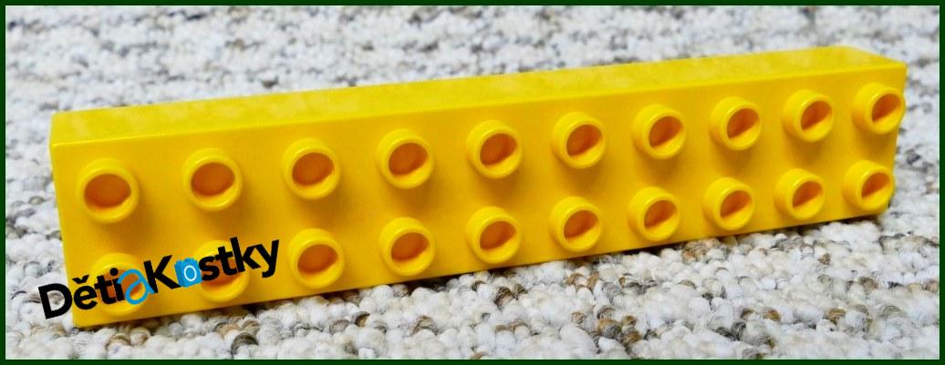 Lego® Duplo® Kostka 2x10 Světle Oranžová