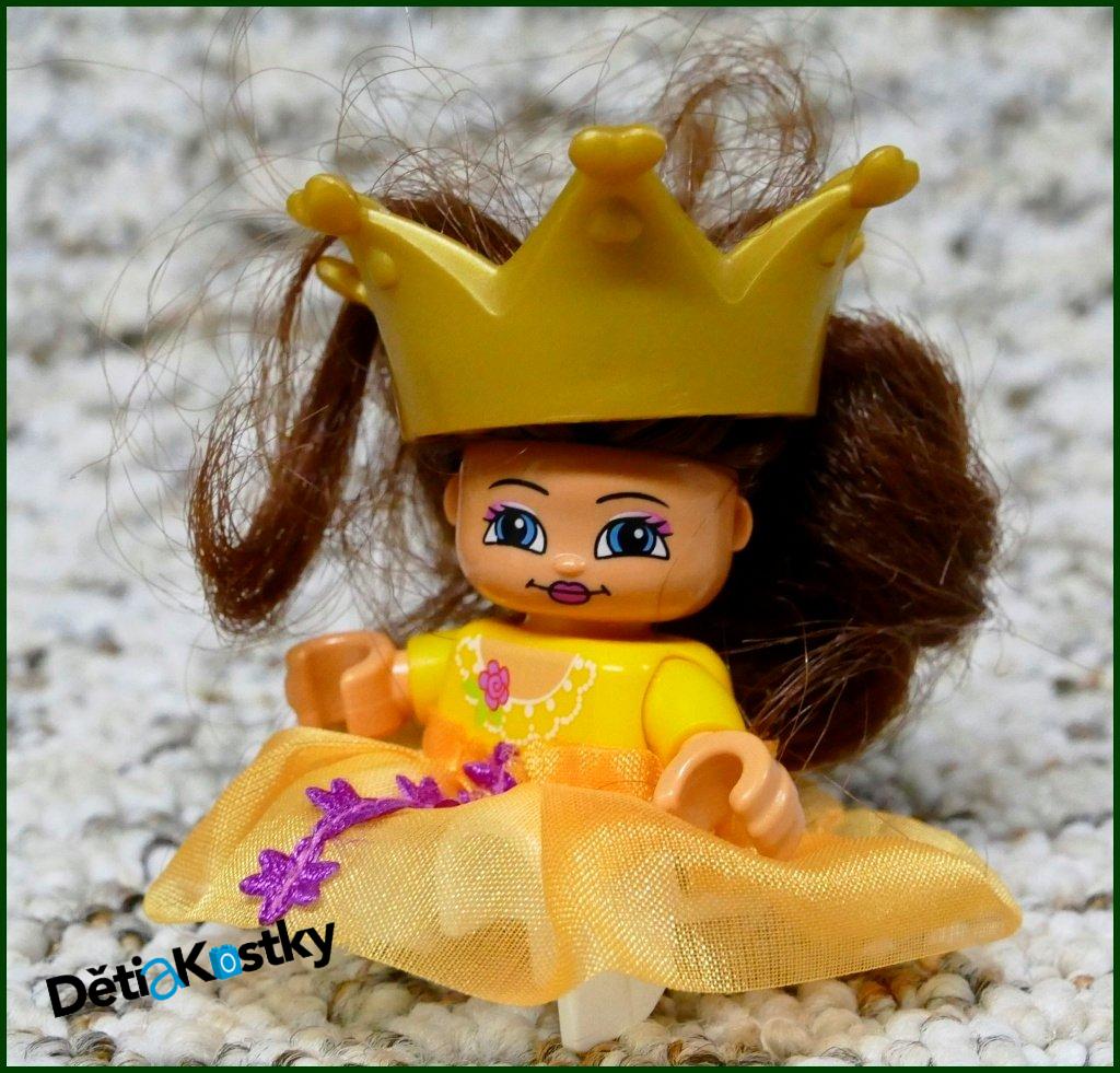Lego® Duplo® Figurka Princezna s Vlasy, Korunou a Šaty