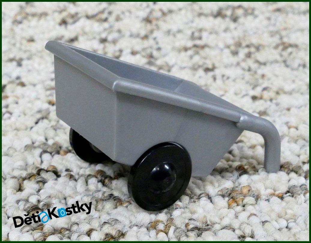 Lego® Duplo® Vozíček (Kolečka) Pro Figurky Šedá