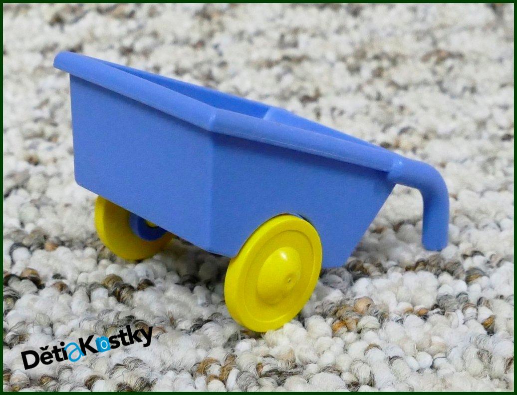 Lego® Duplo® Vozíček (Kolečka) Pro Figurky Světle Modrá - Žlutá Kola