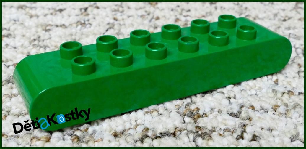 Lego® Duplo® Kostka Dlouhá 2x8 Zelená - Nápis Lego