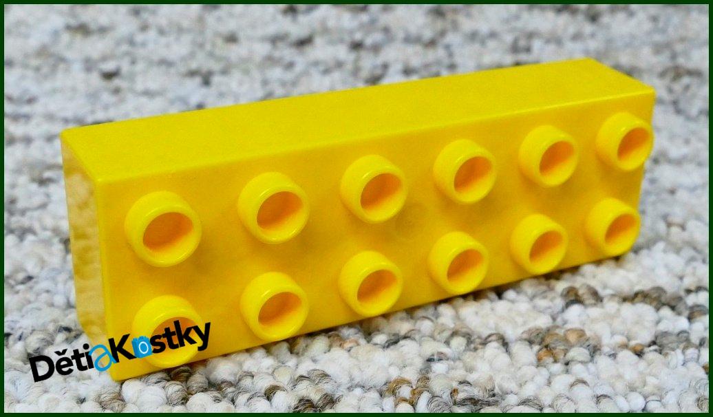 Lego® Duplo® Kostka 2x6 Světle Oranžová