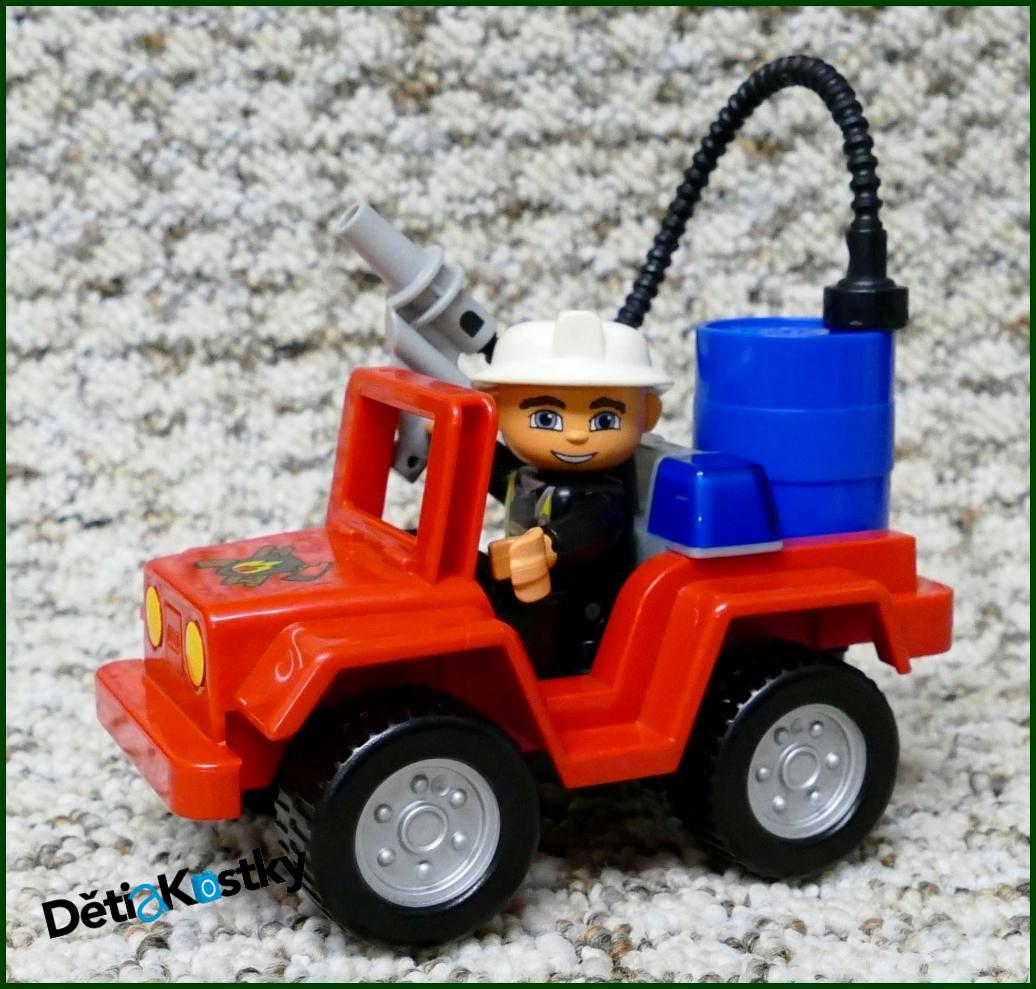 Lego® Duplo® Terénní Hasičský Jeep - Modrý Sud