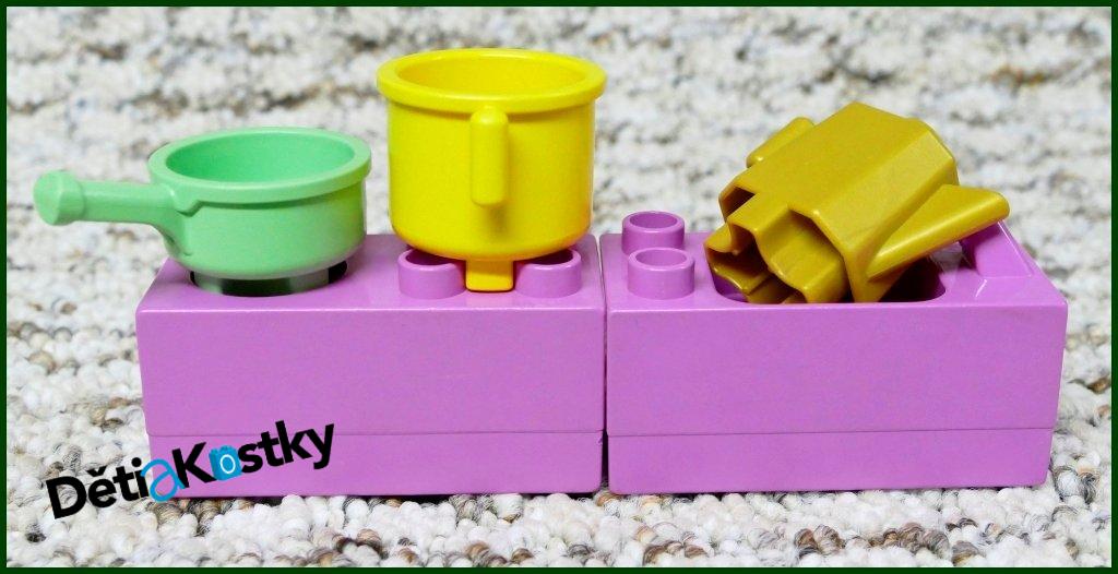 Lego® Duplo® Vařič a Dřez Růžový - Černá Plotýnka