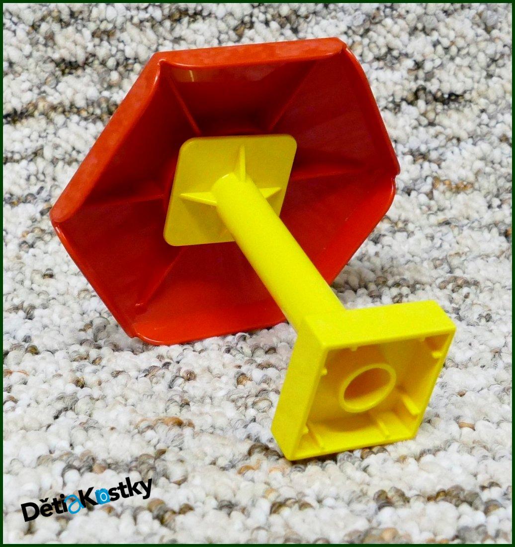 Lego® Duplo® Slunečník Velký Červený - Žlutý Podstavec