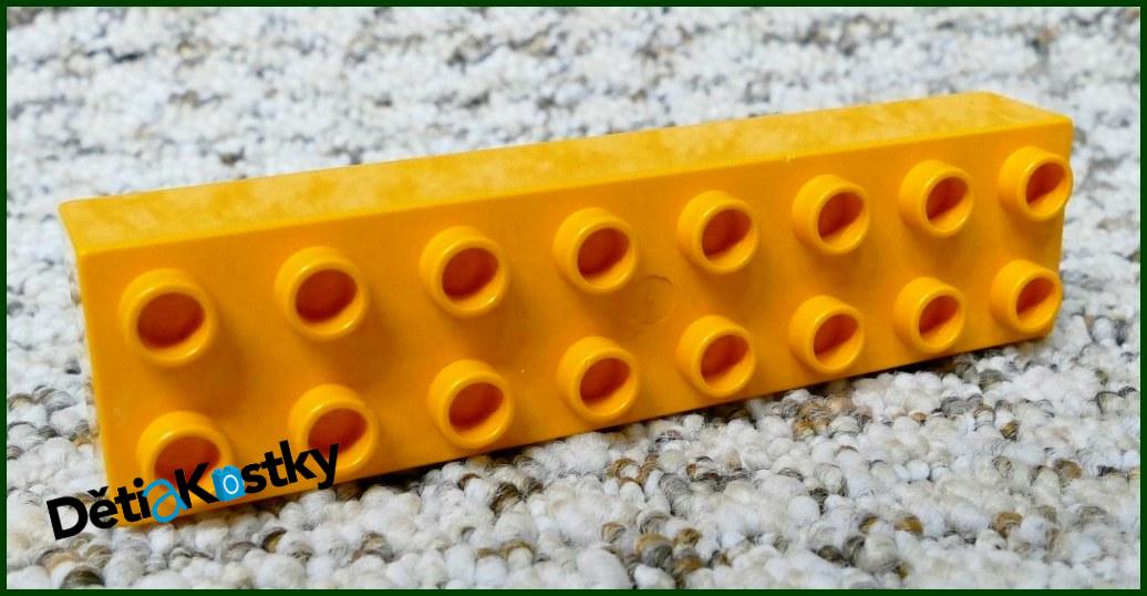 Lego® Duplo® Kostka 2x8 Oranžová