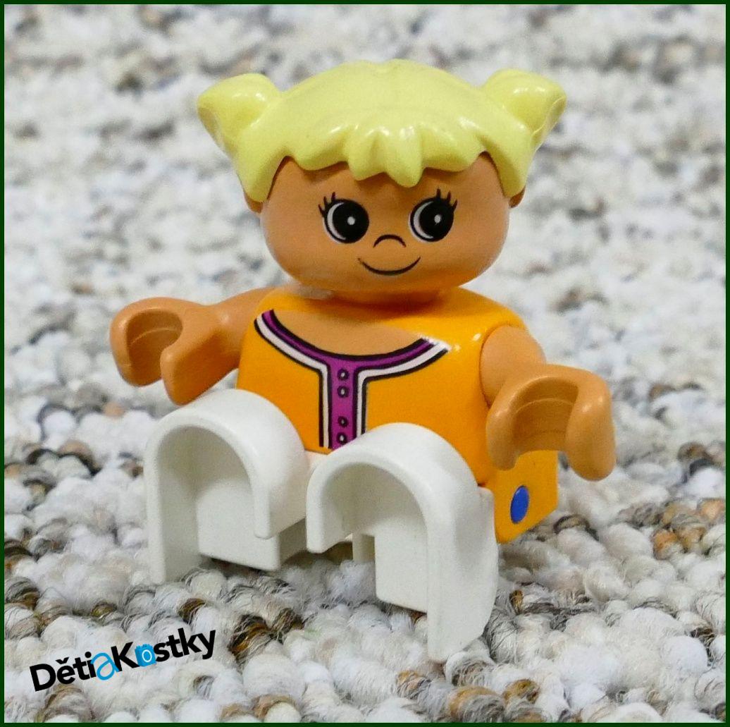 Lego® Duplo® Figurka Dítě Oranžové s Knoflíky