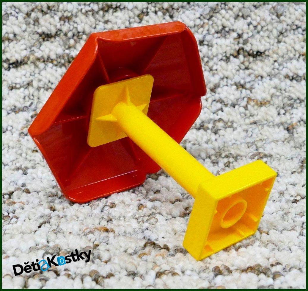 Lego® Duplo® Slunečník Velký Červený - Oranžový Podstavec