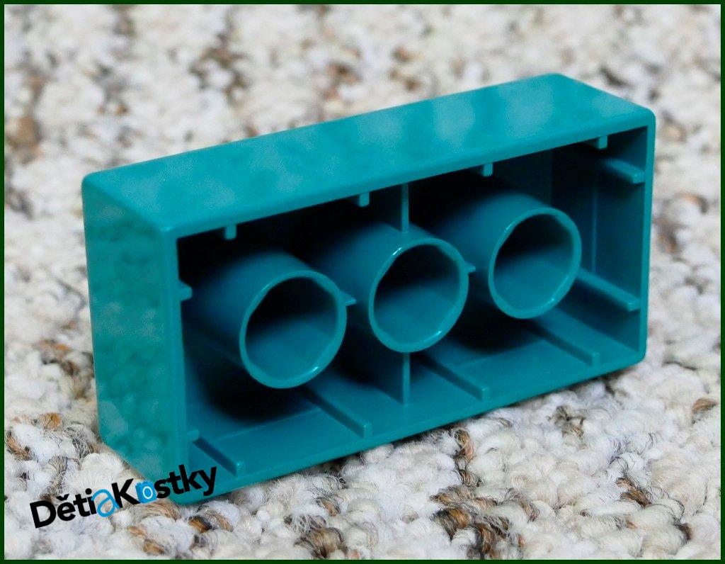 Lego® Duplo® Kostka 2x4 Tmavě Tyrkysová