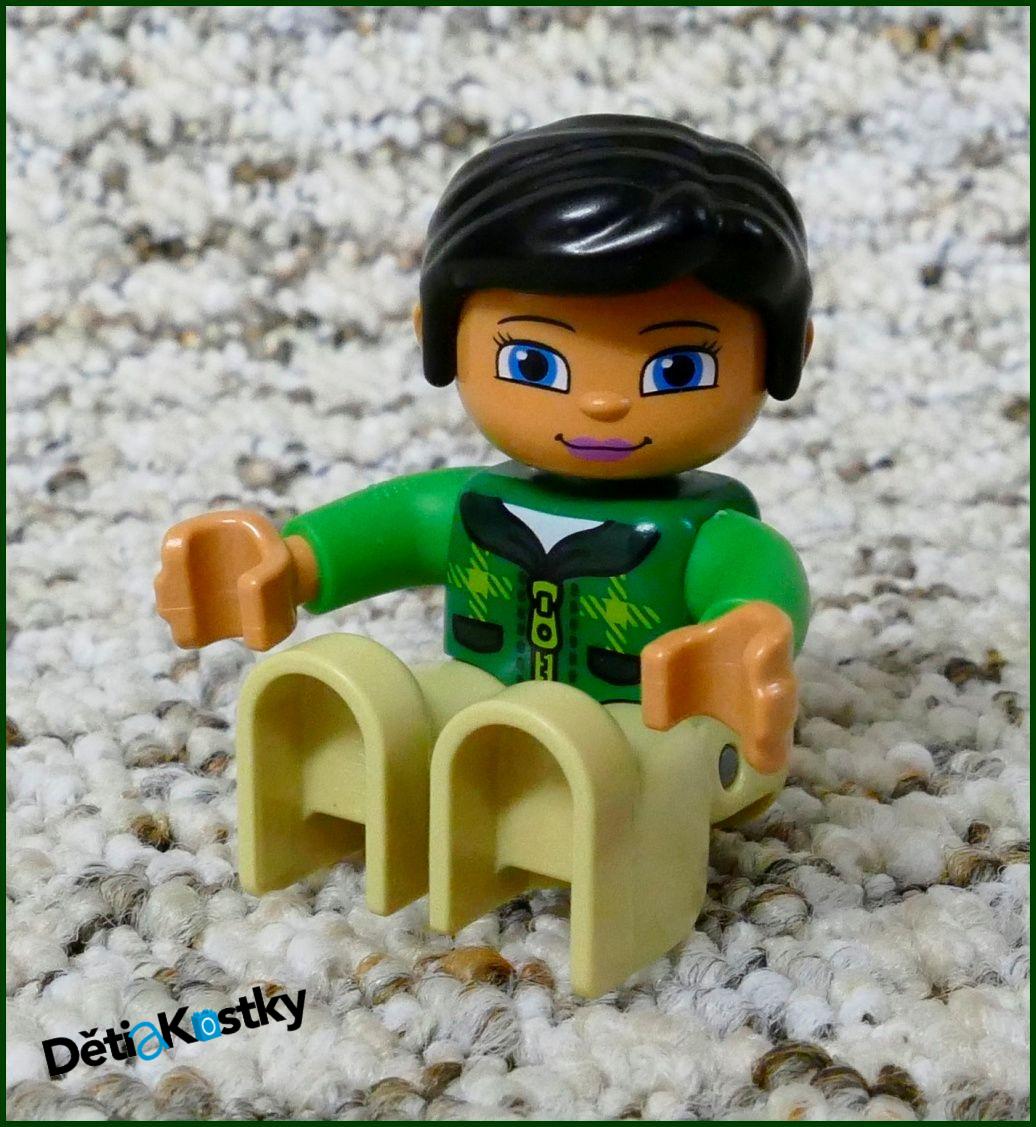 Lego® Duplo® Figurka Paní v Zeleném s Drdolem