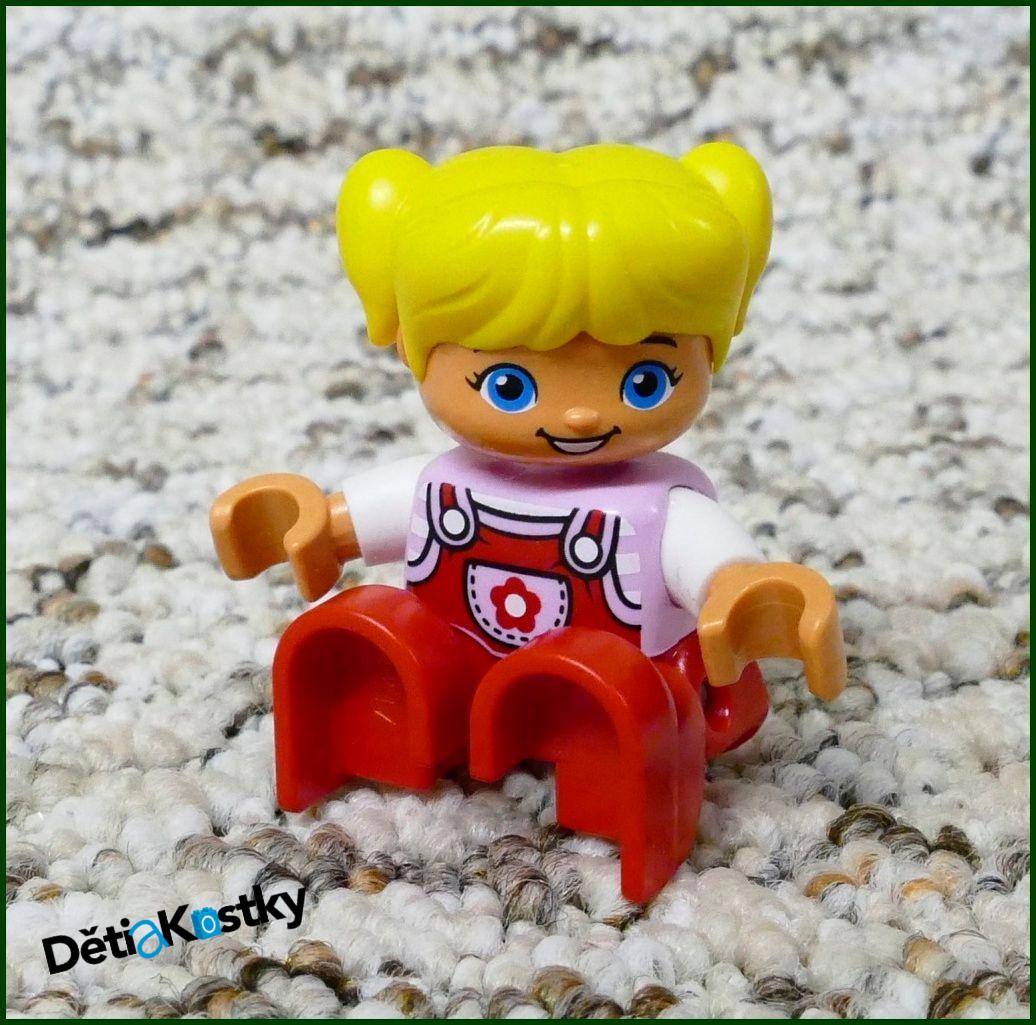 Lego® Duplo® Figurka Dítě Blond s Kytičkou
