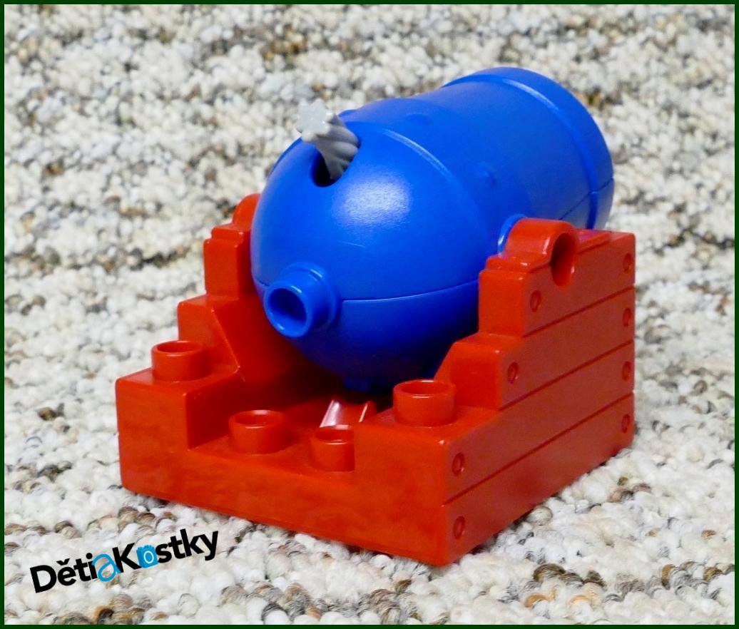 Lego® Duplo® Lodní Dělo Vystřelovací Modré/Červená Základna