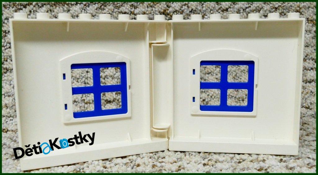 Lego® Duplo® Stěna Domu s Okny Bílá