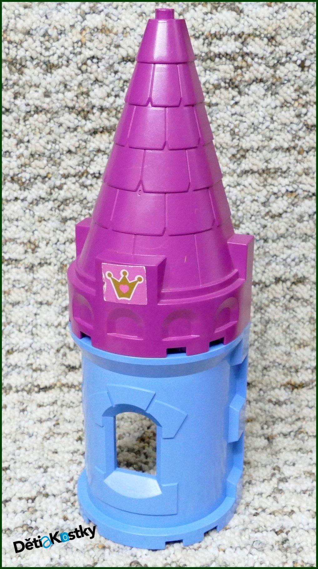 Lego® Duplo® Věž Hradu Půlkulatá - Světle Modrá