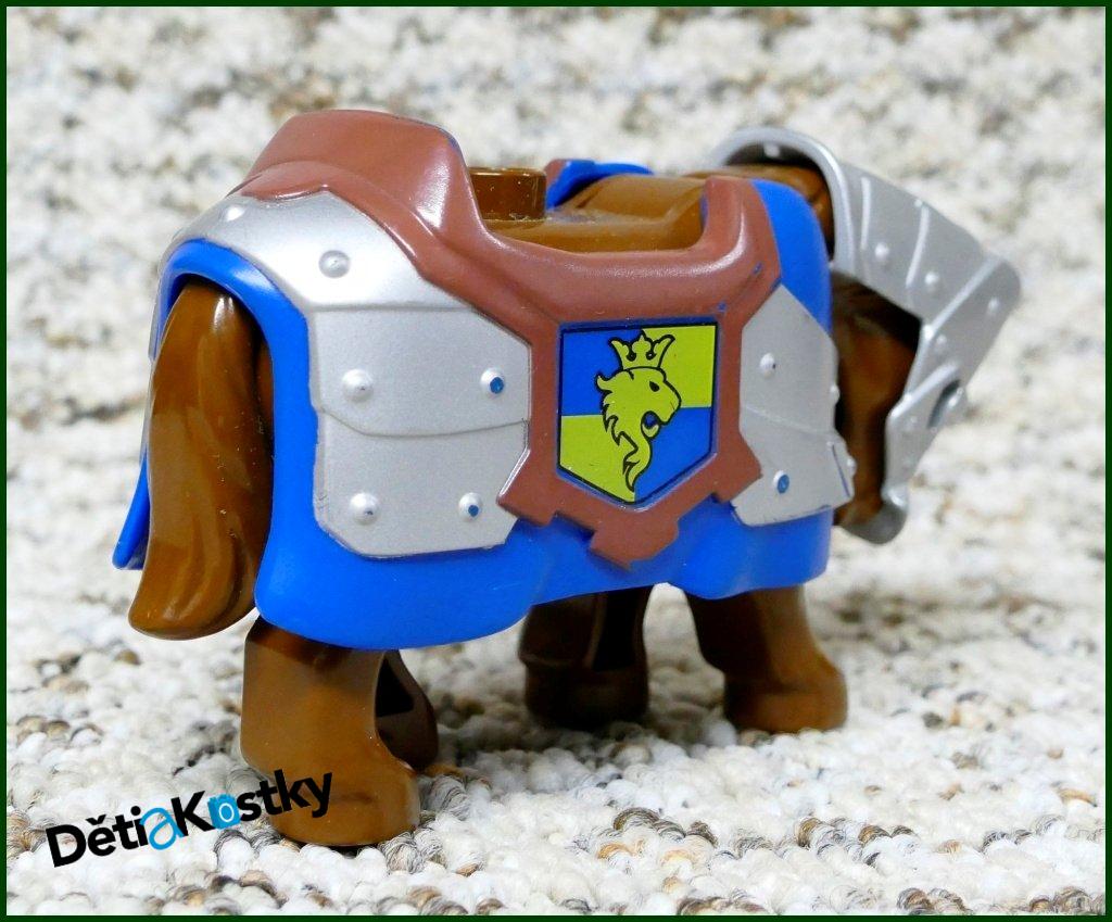 Lego® Duplo® Obrněný Kůň Hnědý - Modré Brnění