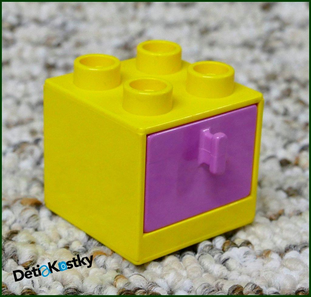 Lego® Duplo® Skříňka Malá Žlutá/Růžový Šuplík