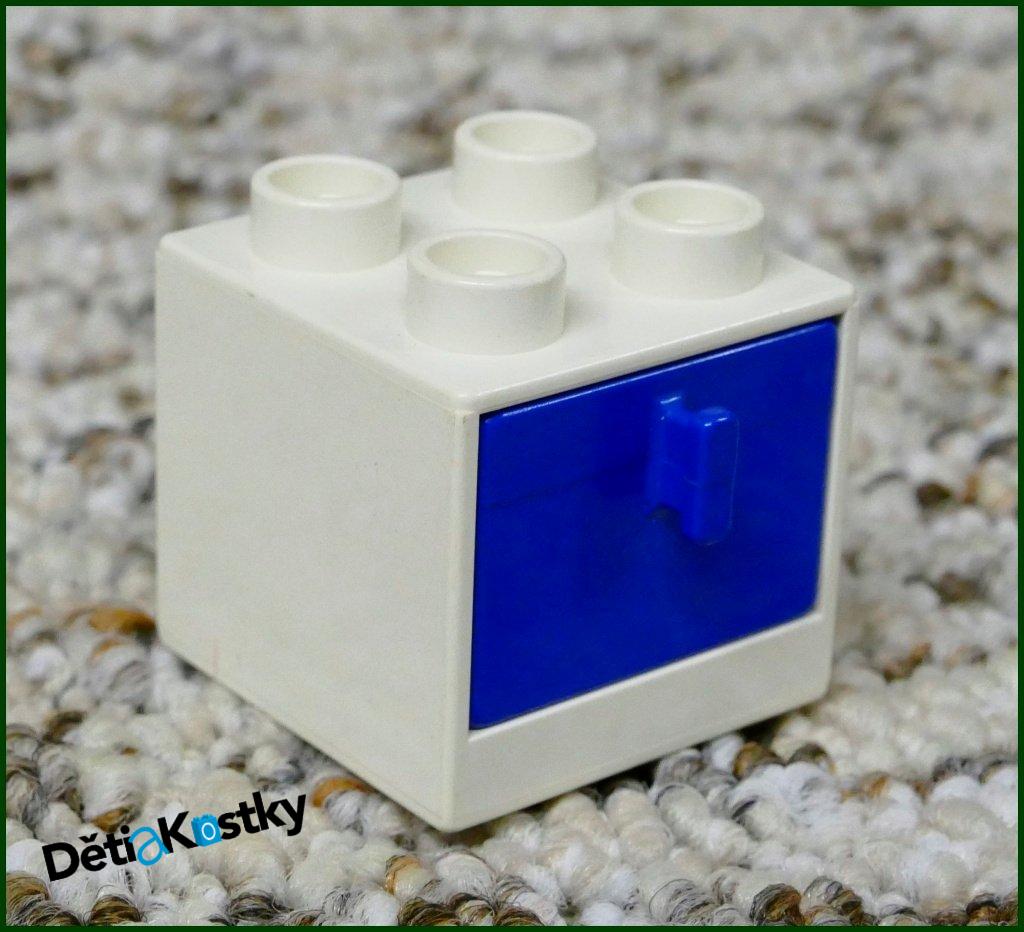 Lego® Duplo® Skříňka Malá Bílá/ Modrý Šuplík