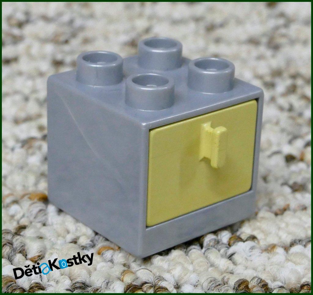Lego® Duplo® Skříňka Malá Šedá/Béžový Šuplík