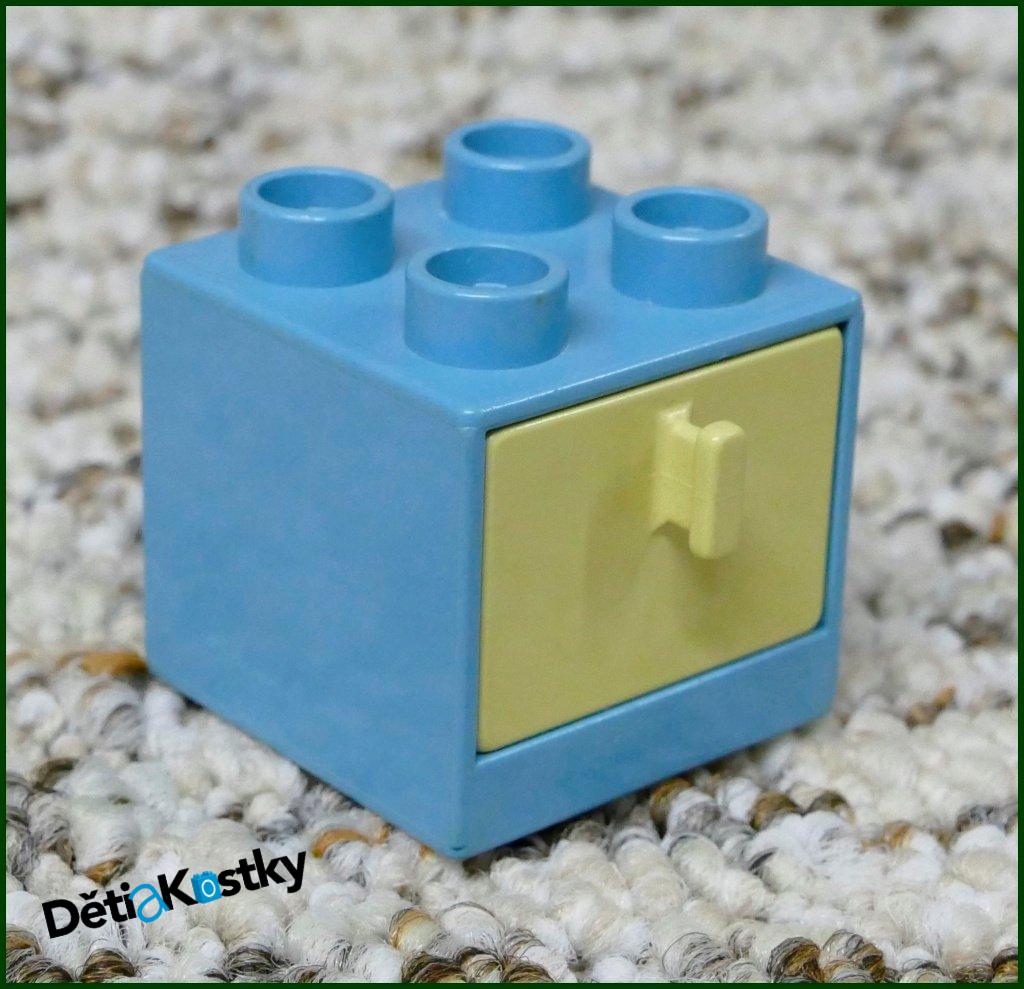 Lego® Duplo® Skříňka Malá Světle Modrá/Béžový Šuplík