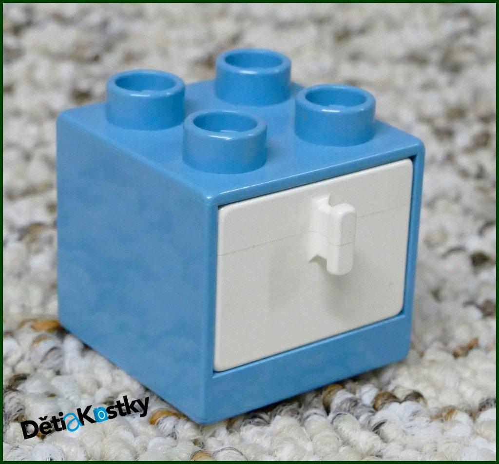 Lego® Duplo® Skříňka Malá Světle Modrá/Bílý Šuplík