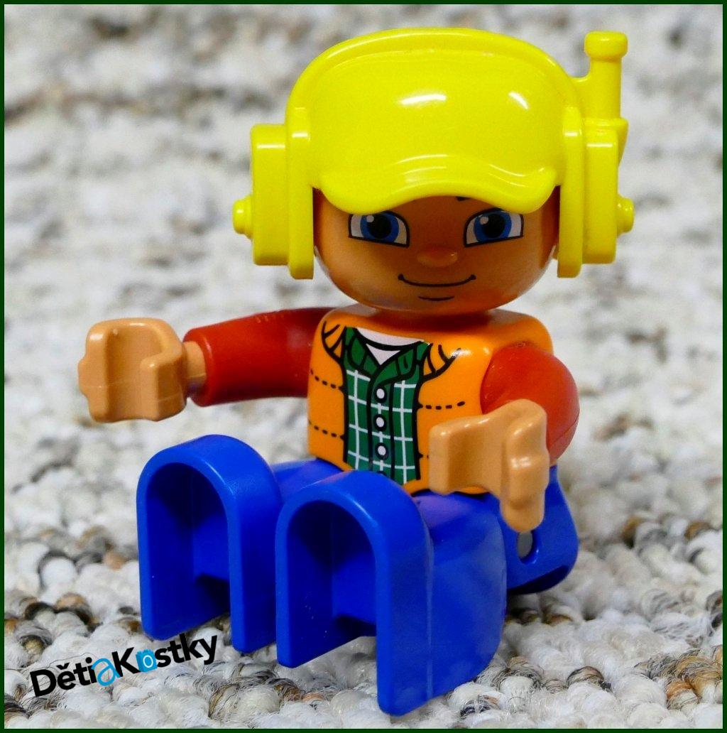 Lego® Duplo® Figurka Pilot Vrtulníku Modro/Oranžový