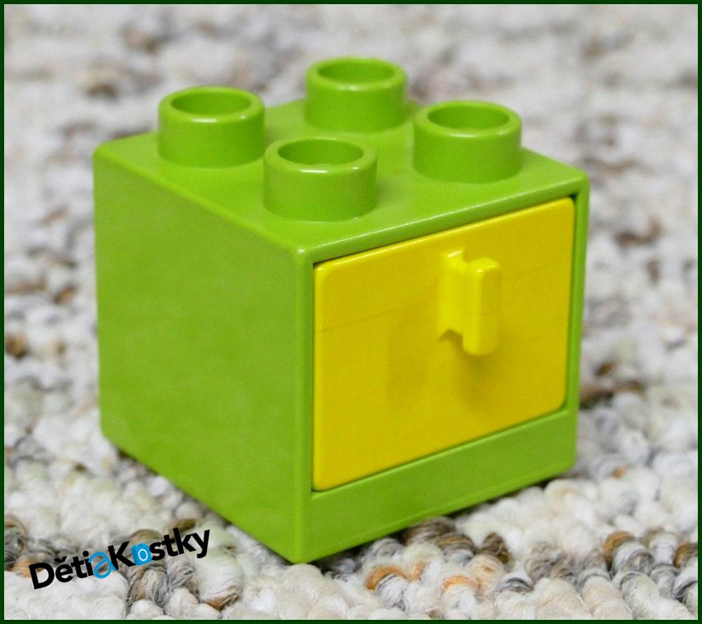 Lego® Duplo® Skříňka Malá Zelená/Žlutý Šuplík