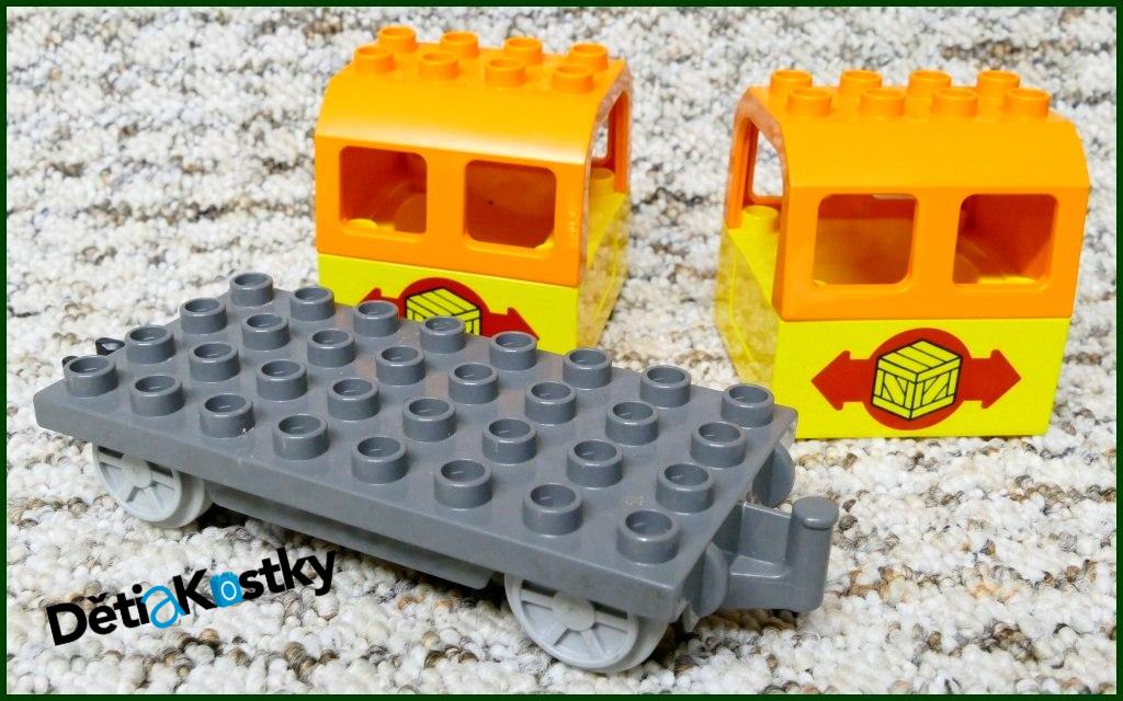 Lego® Duplo® Vagon pro Cestující Žlutý/Oranžový - Potisk Krabice