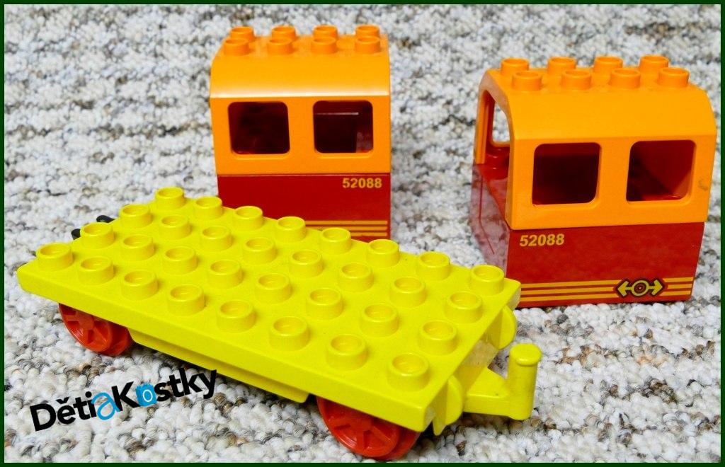 Lego® Duplo® Vagon pro Cestující Žlutý/Oranžový - Potisk 52088