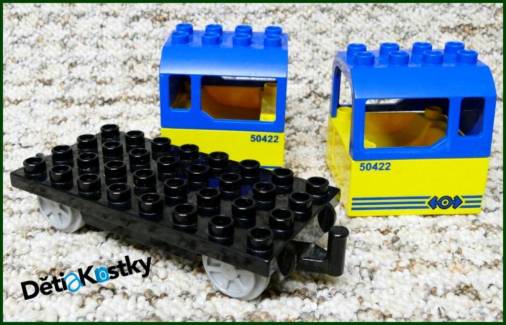 Lego® Duplo® Vagon pro Cestující Žlutý/Modrý - Potisk 50422
