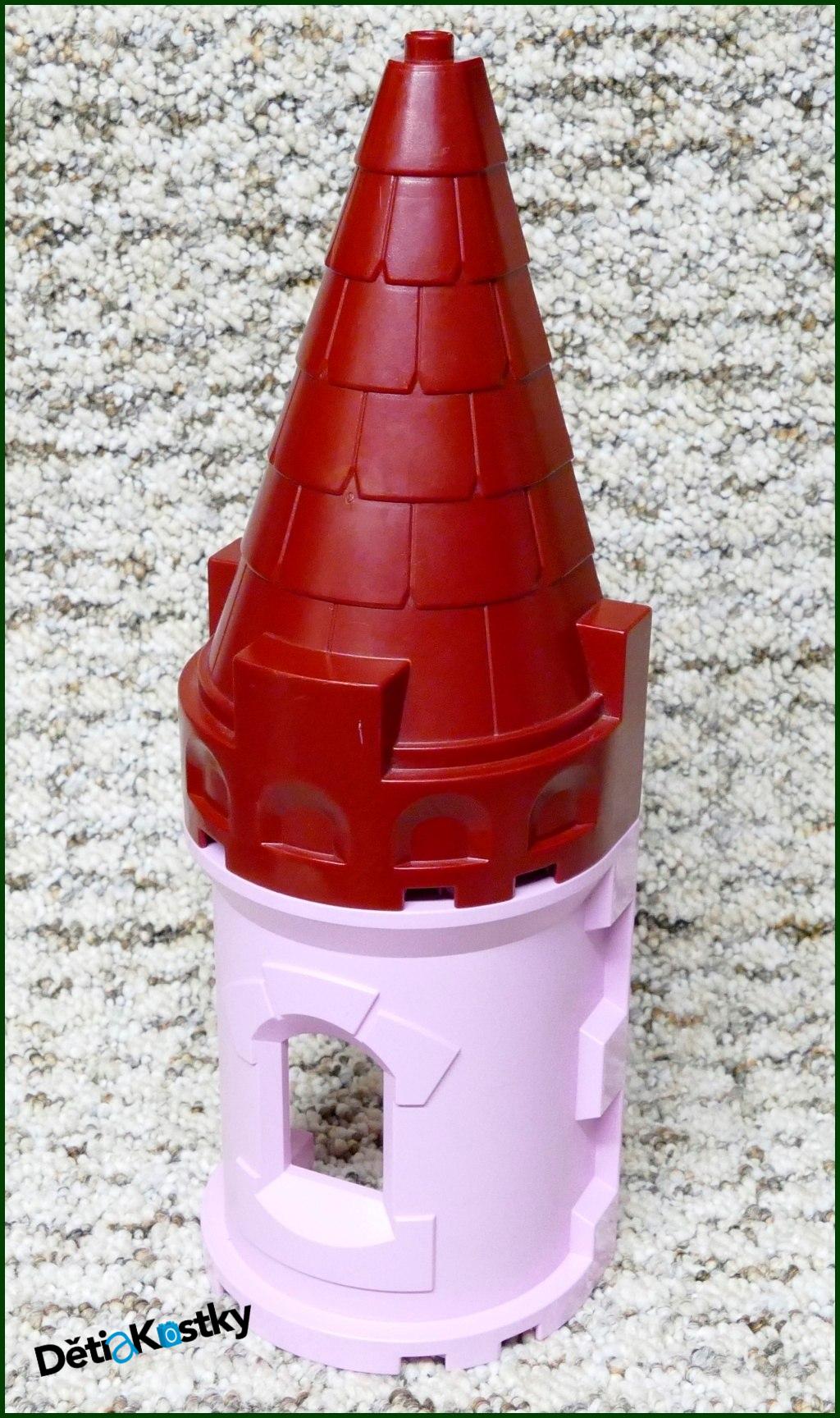 Lego® Duplo® Věž Hradu Půlkulatá - Růžová