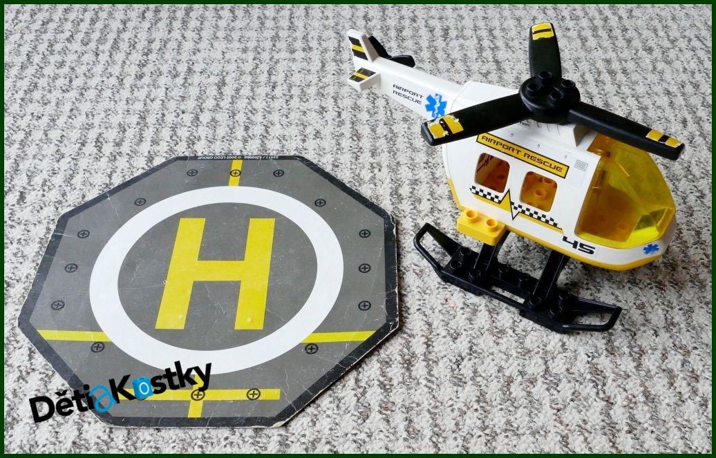 Lego® Duplo® Vrtulník Záchranářský s Heliportem