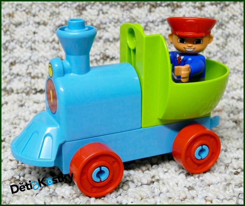Lego® Duplo® Mašinka Parní Ruční Tyrkysová-Limetka